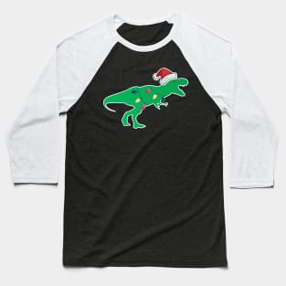 Tree Rex (T-Rex For Christmas) Baseball T-Shirt